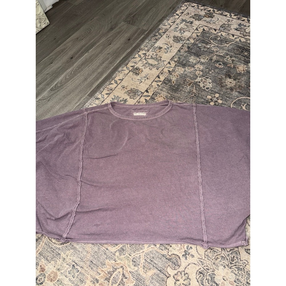 We The Free Free People Next Level Tee Plum Slate